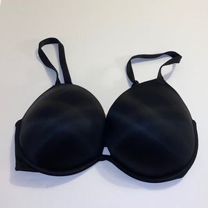 Pink Victoria’s Secret Black Super Push Up Bra